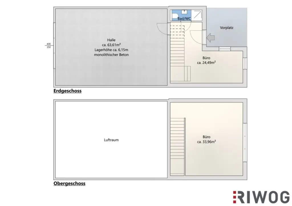 124m² Betriebsobjekt mit Halle und Büro | ebenerdige Einfahrt möglich | Luftwärmepumpe | Dusche und WC