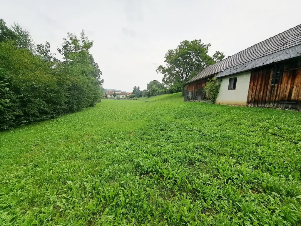 GROSSES GRUNDSTÜCK MIT SCHUPPEN