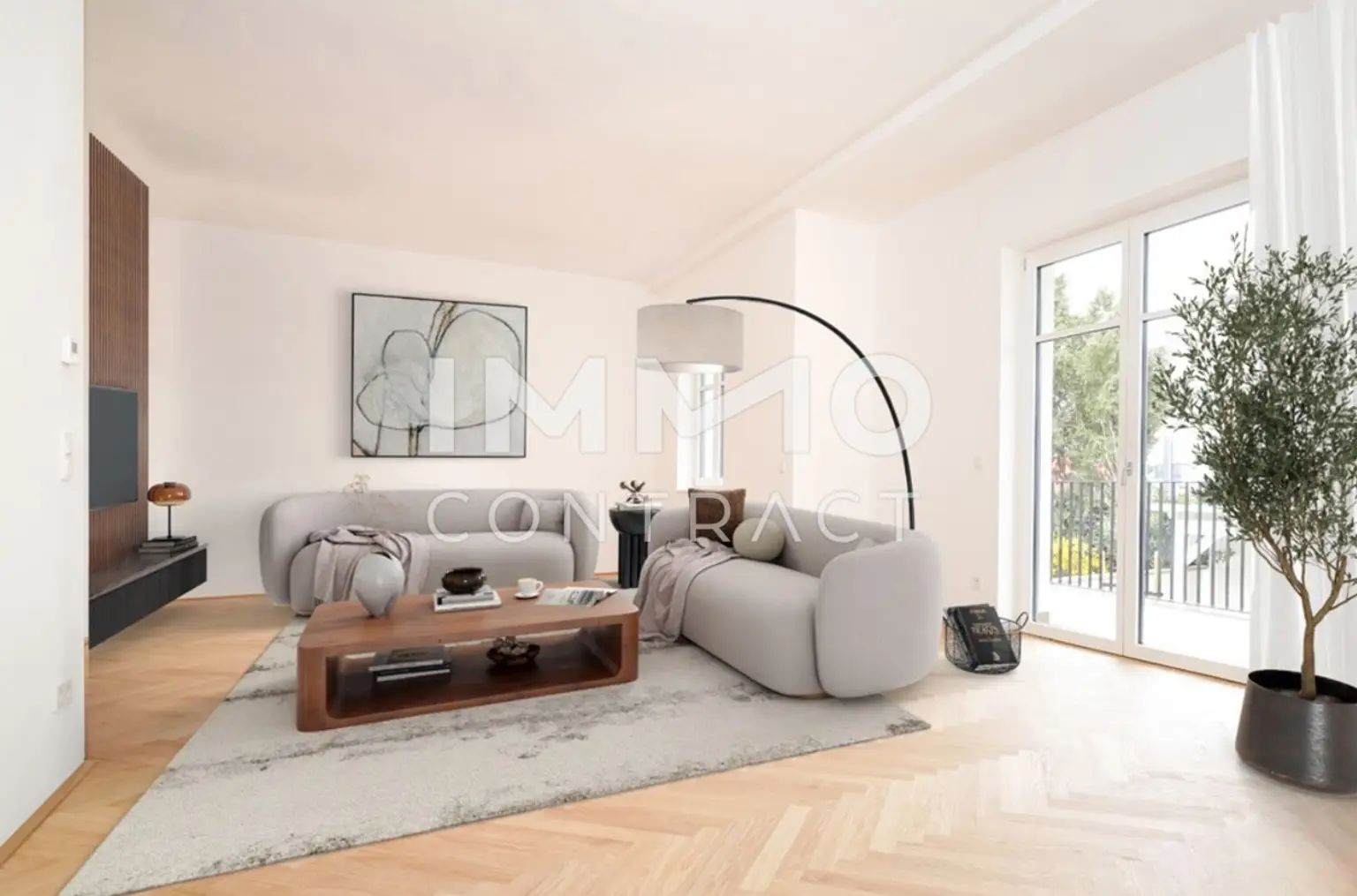 stilvolle 3-Zimmer-Residenz mit Balkon im Projekt "Nr. 258 Auhofstraße"