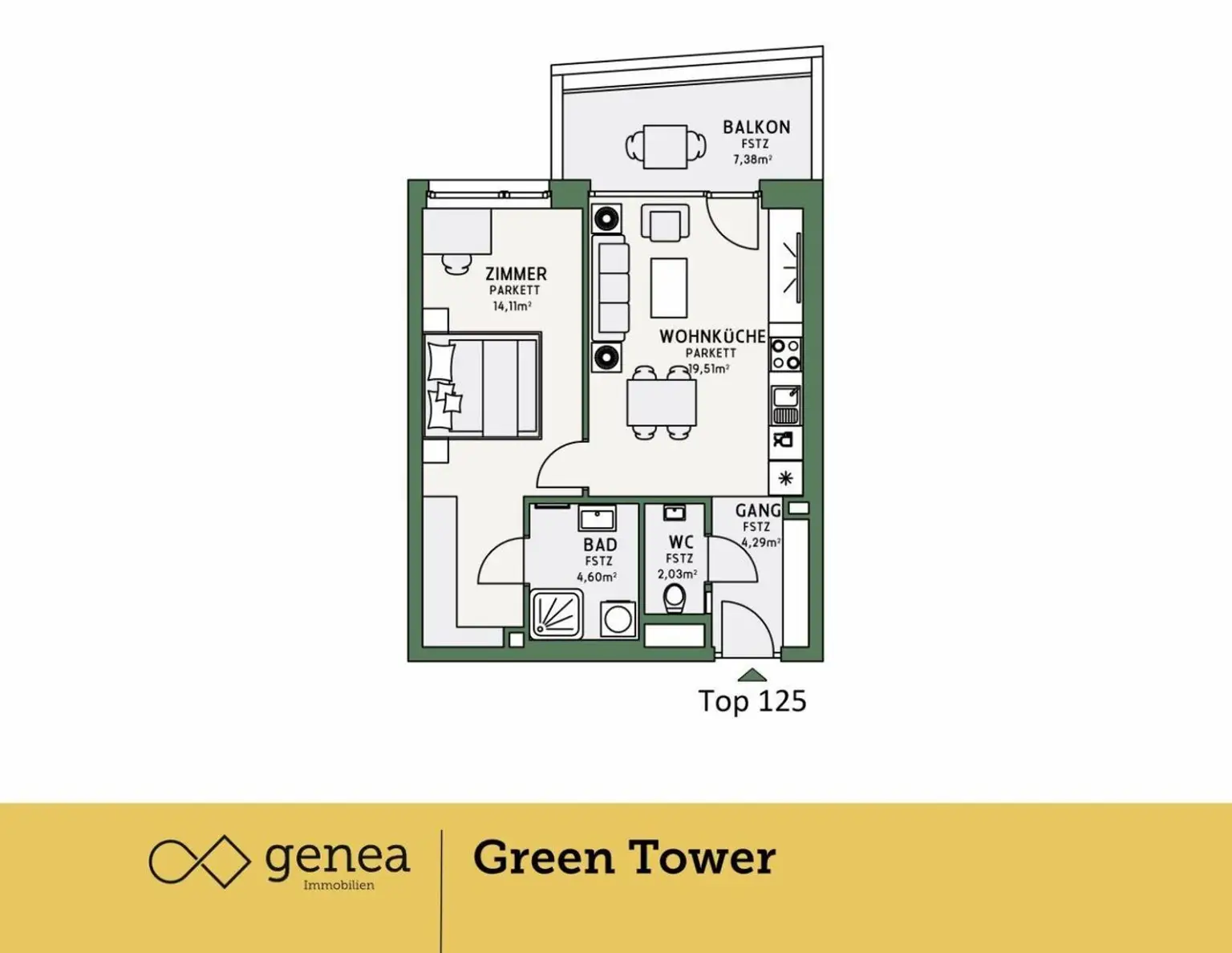 AKTION 50/50 | Smart & Green Innovatives Wohnen | Green Tower | Provisionsfrei
