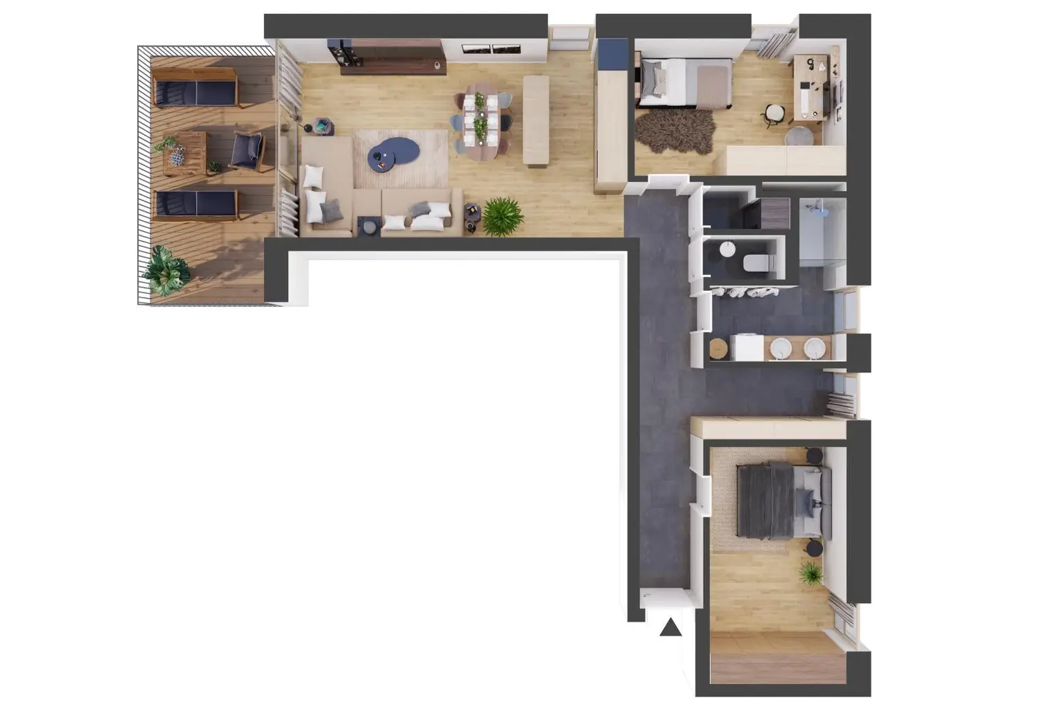 Hochwertige Neubauwohnung in Zentrumsnähe! PENTHOUSE TOP O 3.1 - Projekt "Wohnpark Schladming"