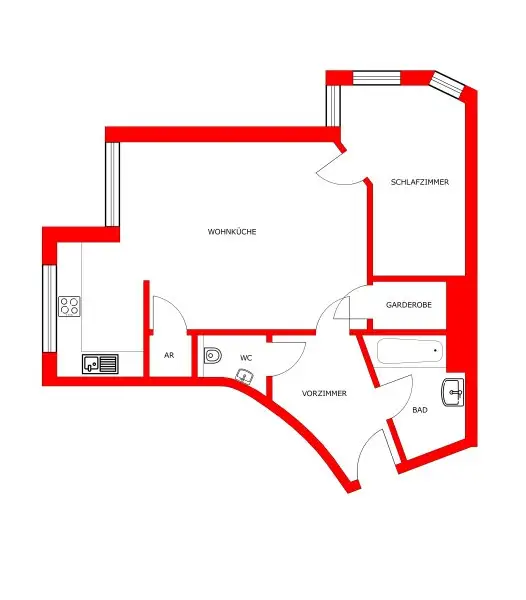 Helle 2-Zimmer-Wohnung – gepflegt und zentral gelegen!