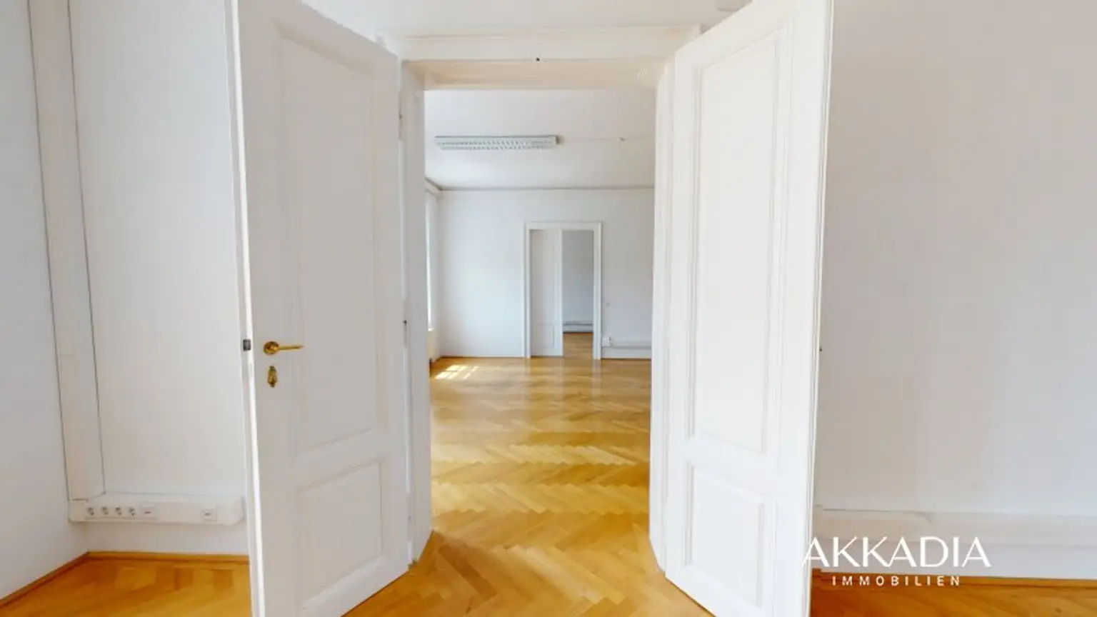 Altbaubüro mit Blick in den Resselpark