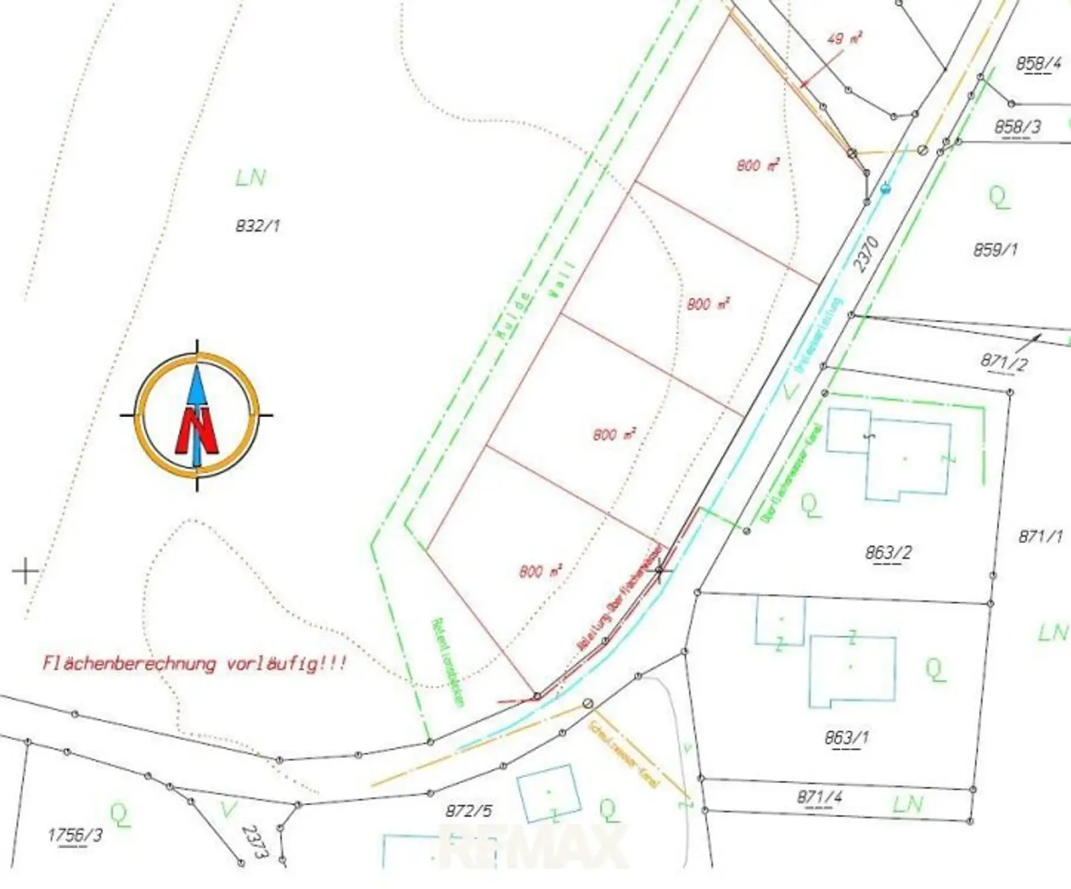 Vorläufiger Teilungsplan GST