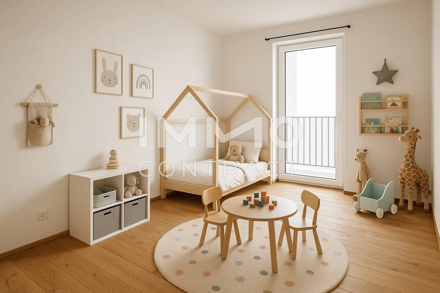 perfekt geschnittene 3-Zimmer-Wohnung mit 2 Balkonen und viel grün
