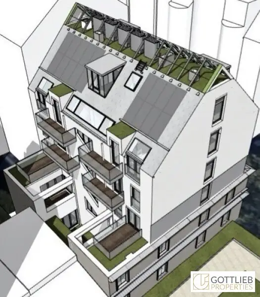 Bis Ende 2025 befristet vermietetes Gründerzeit-Seitenflügel-Zinshaus mit bewilligtem Ausbau und Dachgeschoss-Ausbau
