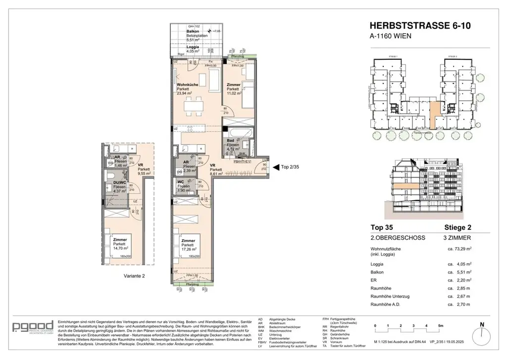 WOHNEN AM PARK - Urban & Grün: Attraktives Dreizimmer-Investment (Neubau - freier Mietzins)
