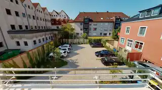 Ausblick in den Hinterhof