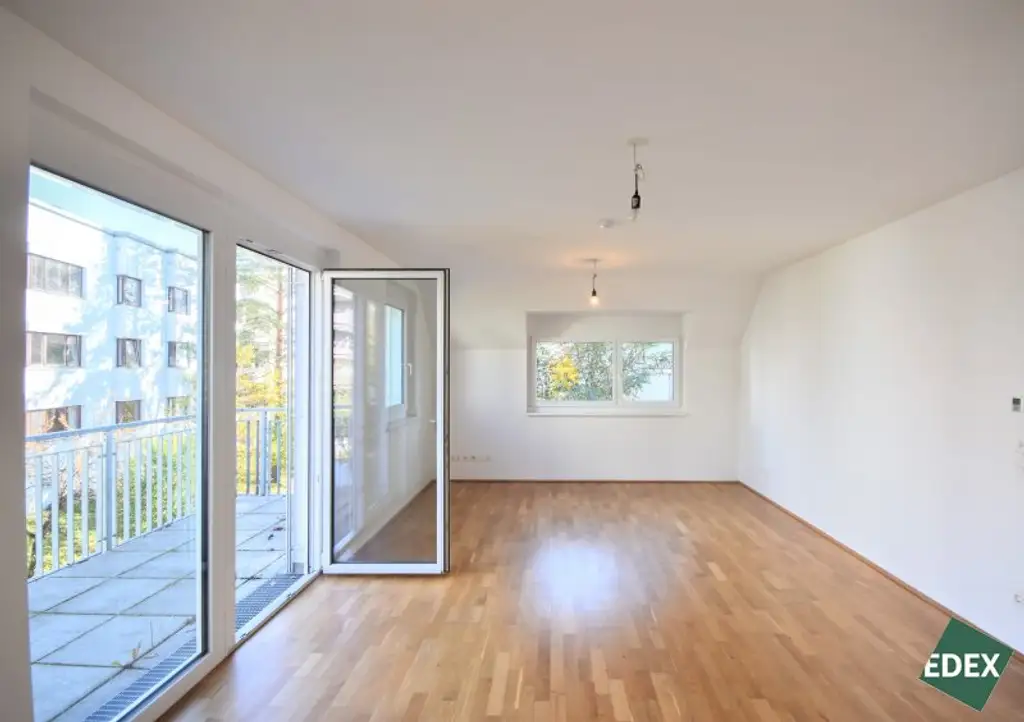 Moderne 2-Zimmer-Neubauwohnung mit Balkon in Ruhelage