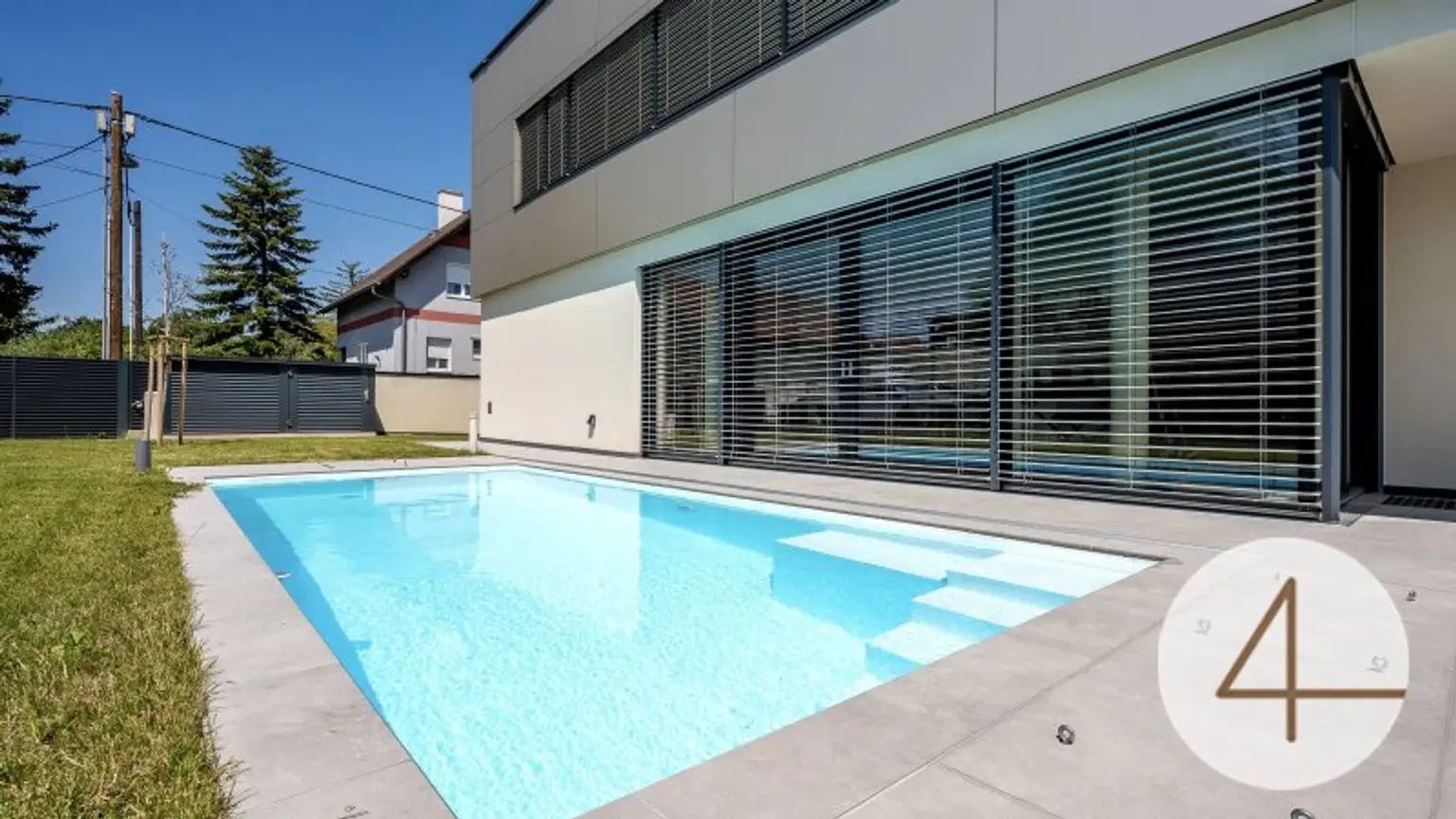 2 premium Villen direkt nebeneinander - mit grünen Weitblick - sonnige Ausrichtung - hochwertige Ausstattung - Salzwasserpool - Garage - Lift