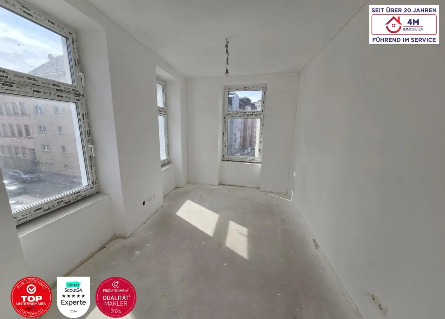 Charmanter Altbau trifft modernen Wohnkomfort: Stilvolle, belagsfertige 2-Zimmer-Wohnung mit 39,44 m² im Erstbezug