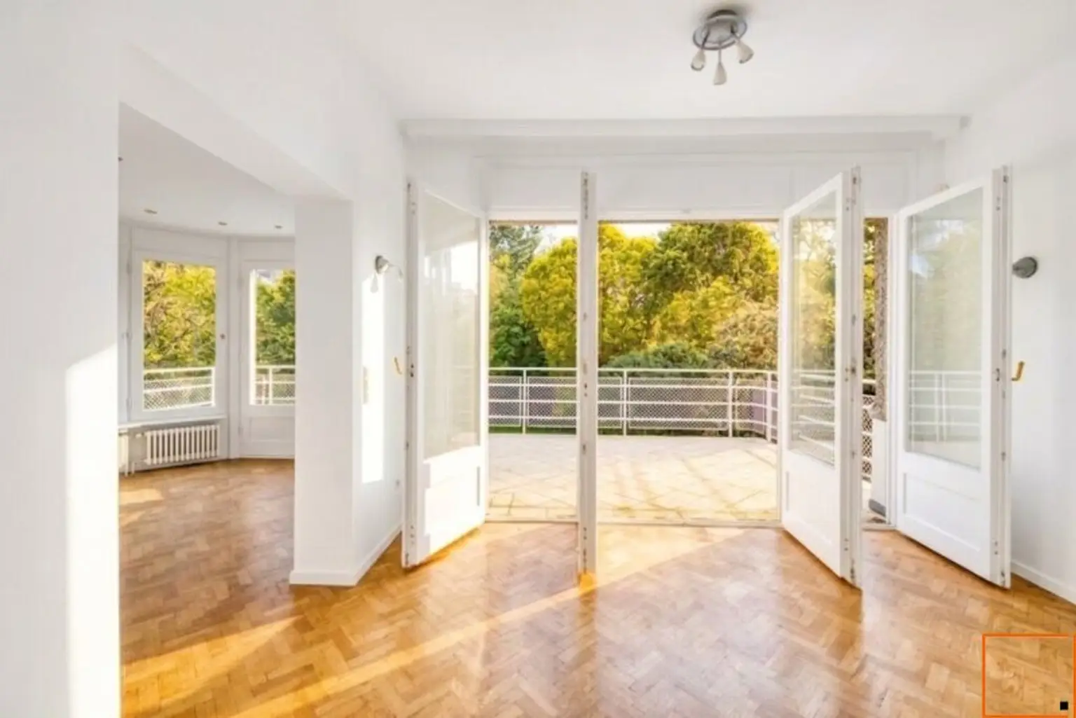 Blick auf die Terrasse