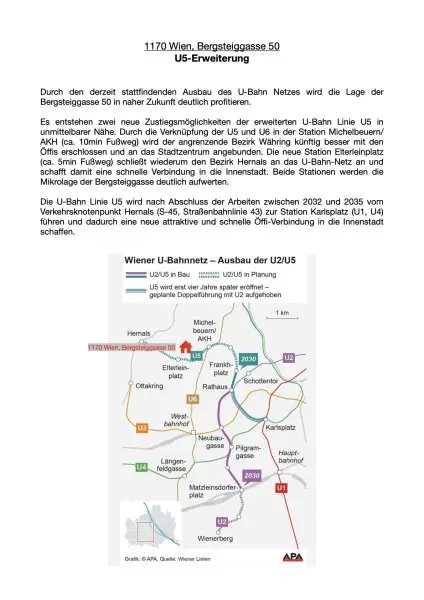 Helle 2-Zimmerwohnung in frisch saniertem Haus in 1170 Wien zu verkaufen! 5 Min. zur neuen U5 Station Elterleinplatz