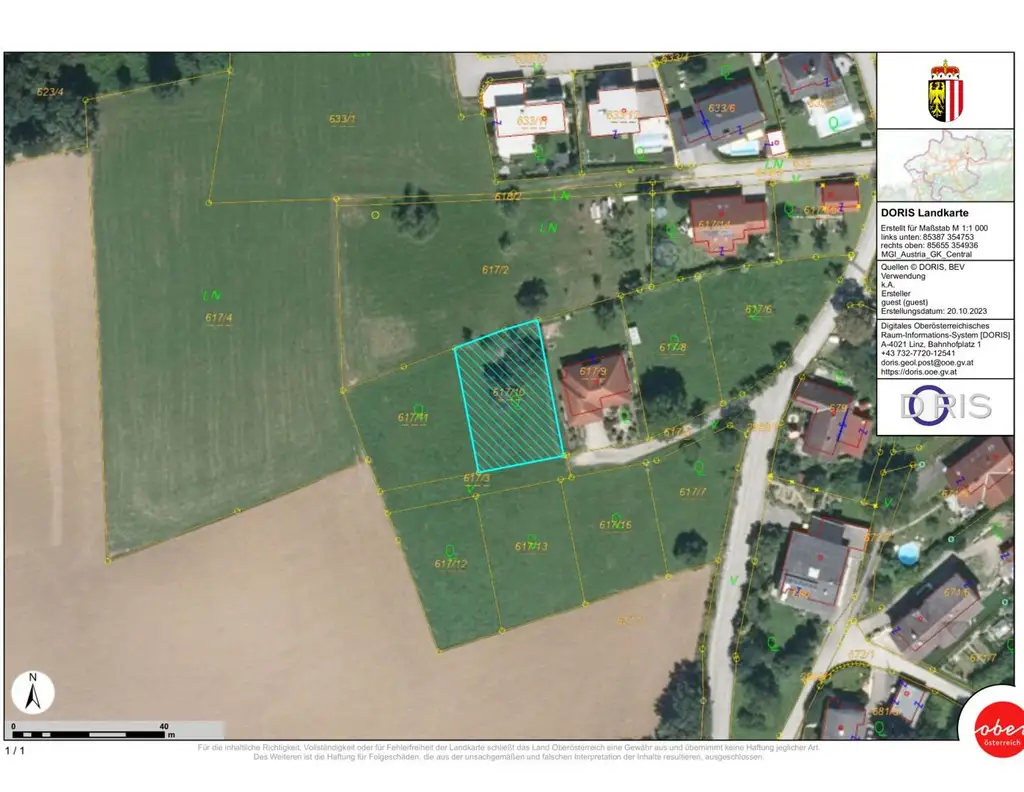 Traumimmobilie mit Fernblick und Grünblick in Bodendorf, OÖ - 812m² Landwirtschaft!