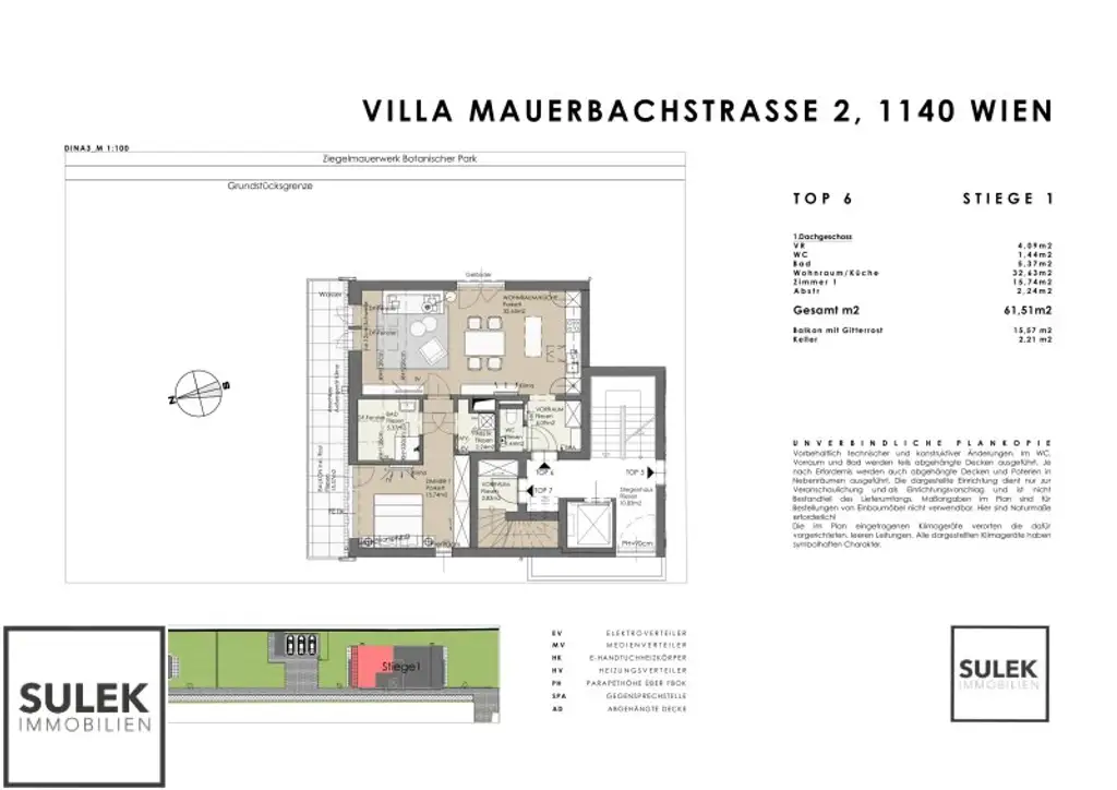 Jetzt vormerken & im September einziehen! Hochwertige 2 Zimmer Erstbezugswohnung mit Balkon in Grünruhelage (Projekt Villa Mauerbach2)