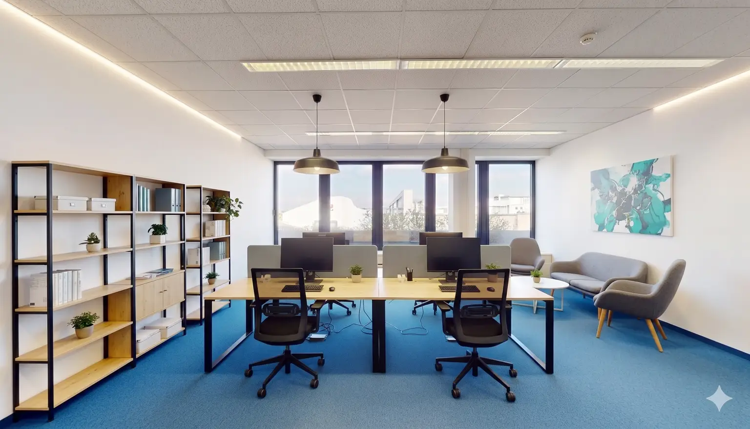 Flexibel gestaltbare Büroflächen im SCS-Komplex