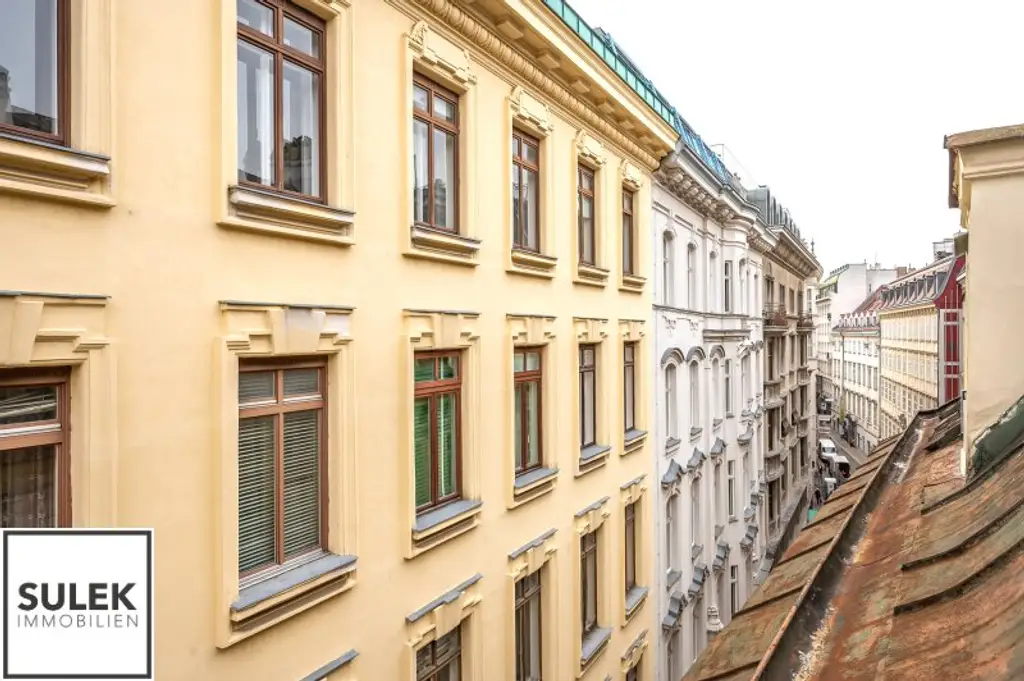VIDEO-TOUR: traumhafte 3 Zimmer DG-Wohnung mit großem Wohnsalon in Bestlage * mit Blick zum Stephansdom *