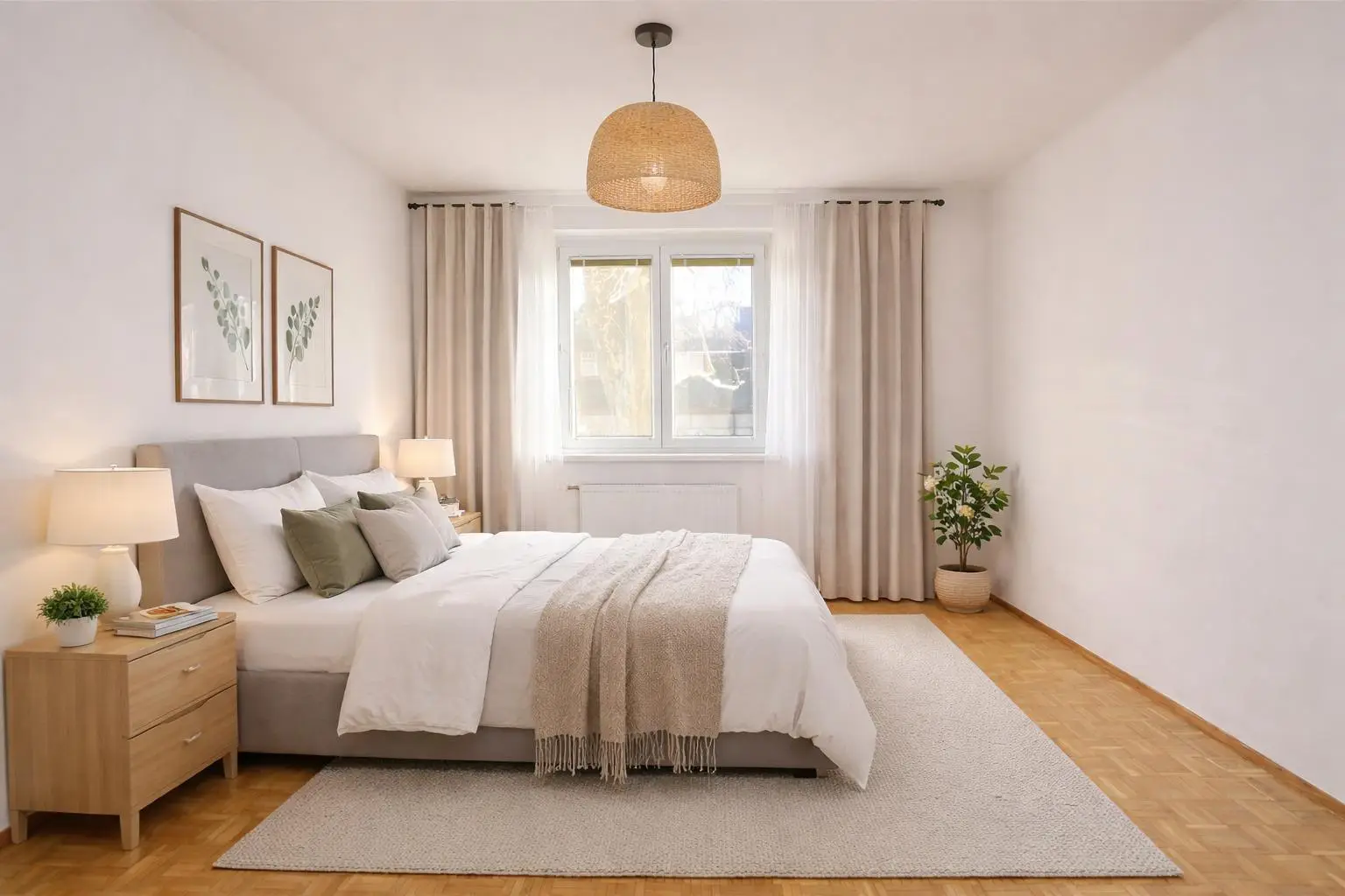 Schlafzimmer (virtuell eingerichtet)