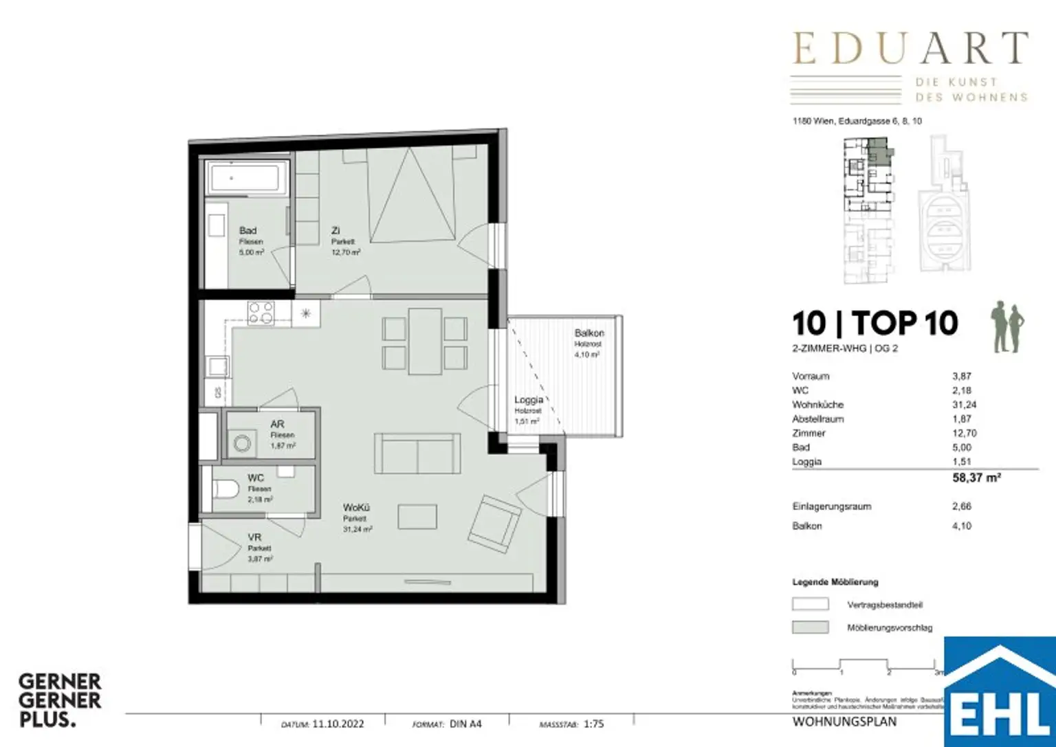 Großräumige 2-Zimmer-Wohnung mit Balkon im 18. Bezirk!