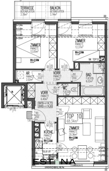 Großzügige 3-Zimmer Wohnung nahe Hugo Wolf Park