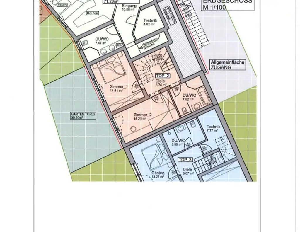 TELFS (Neubau/Erstbezug) - Reihenhaus Top 2 - Belagsfertig inkl. Grundanteil