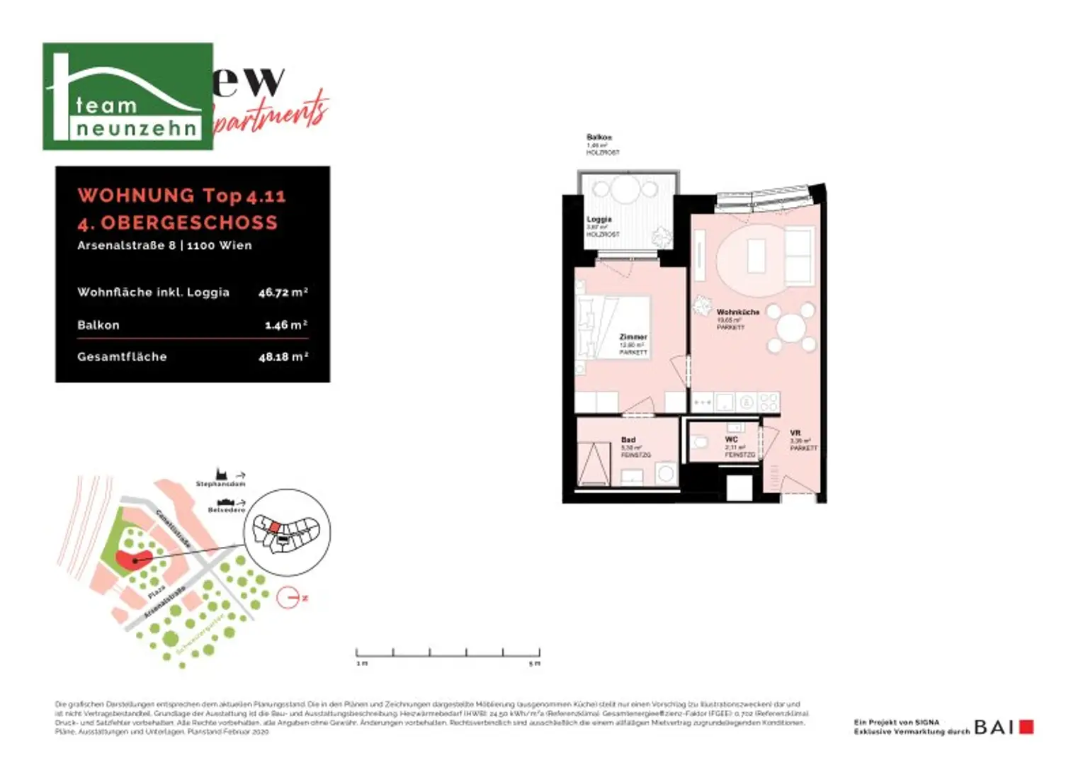 Wohnen mit Weitblick im Projekt „Belview“ - Ruhig, urban und hochwertig - ab 01.11. beziehbar!