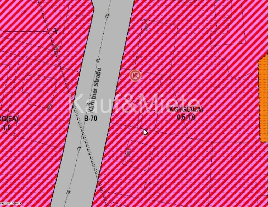 Grundstück mit hoher Bebauungsdichte