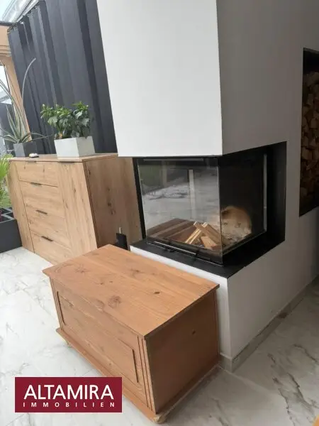 Ankommen um zu bleiben - Modernes Architektenhaus am türkisblauen Dürrsee; Mietgrund