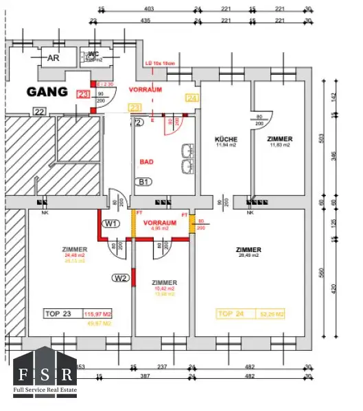 Lichtdurchflutete 4,5 Zimmer Wohnung - SANIERUNGSBEDÜRFTIG & BALKONANBAU möglich