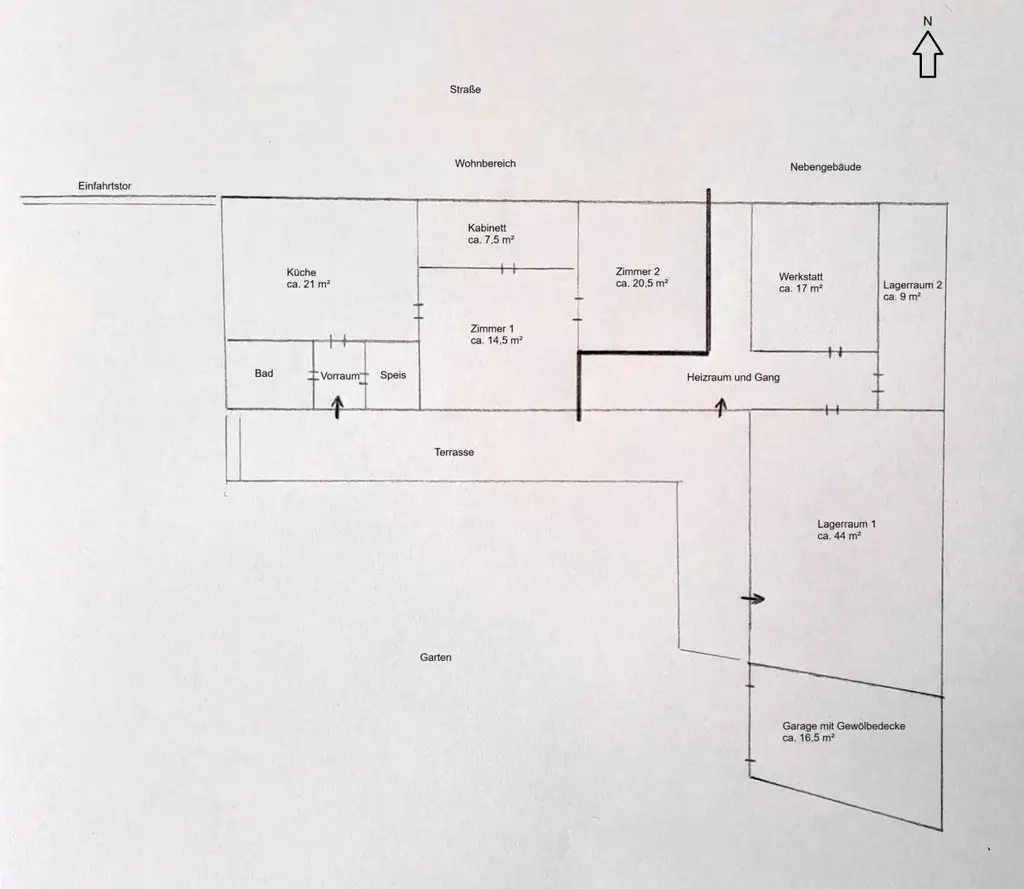 barrierefreies Landhaus mit großem Garten