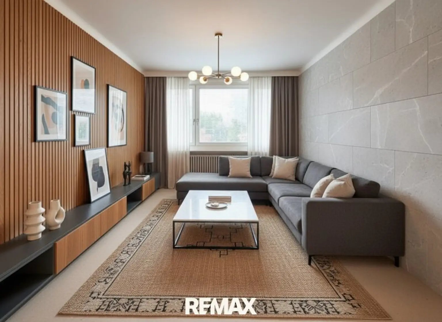 Wohnzimmer KI Visualisierung