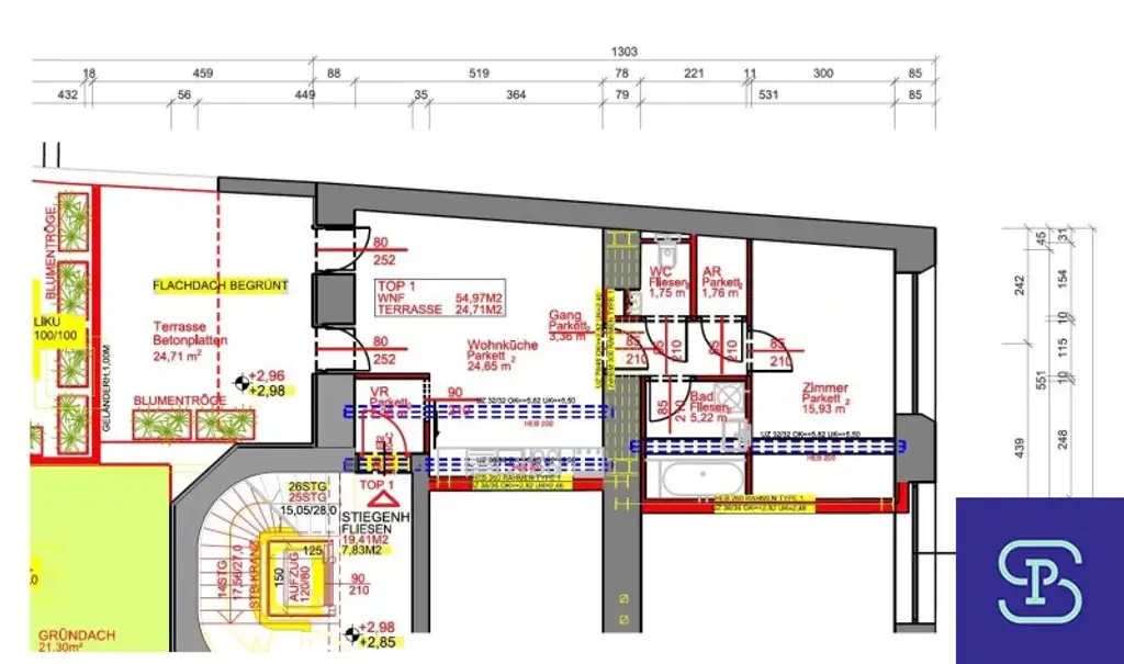 Provisionsfrei: Unbefristeter 55m² Altbau + 25m² Terrasse im topsaniertem Stilaltbau - 1070 Wien!