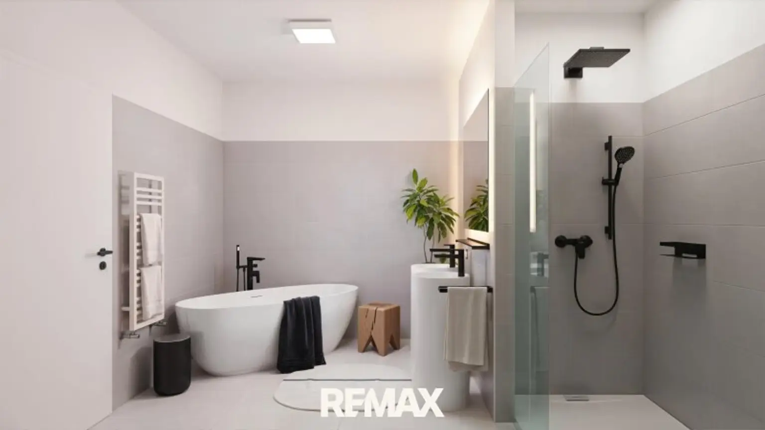 Bad mit Badewanne und Dusche