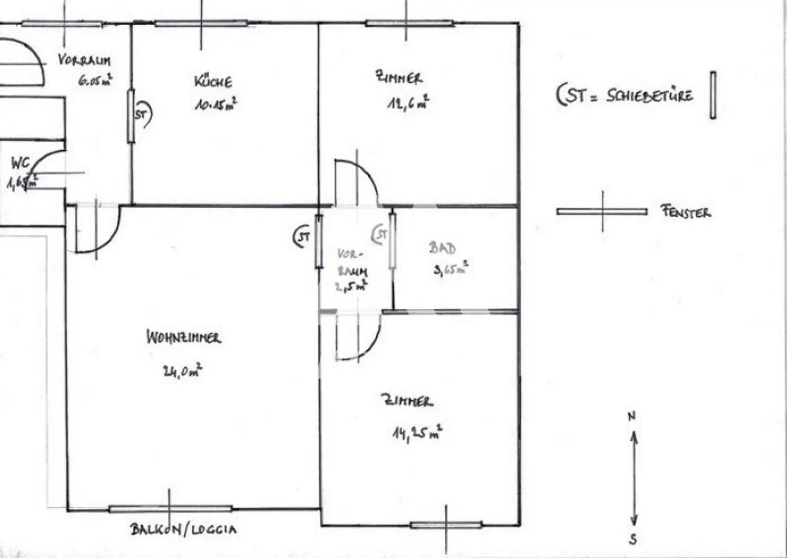 Helle 3-Zimmer-Wohnung im 3. Liftstock mit schöner Loggia - Nähe Augarten & Jakominiplatz, 8010 Graz