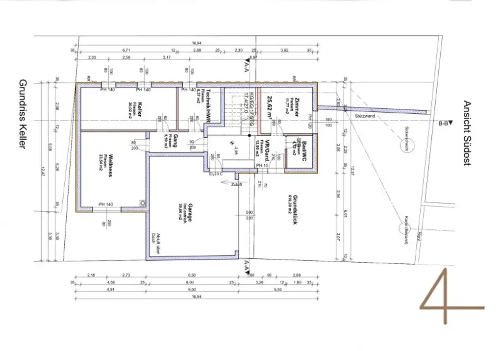 1953m² Grundstücksfläche - direkt am Bisamberg - Stadtvilla mit parkartigen Garten - privat Zugang zum Wald - Grünblick - Ruhelage
