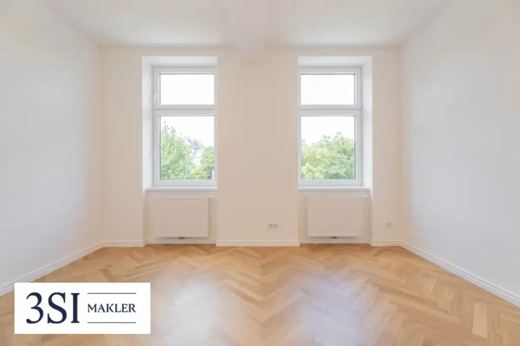 Erstbezug in ruhiger Lage mit Grünblick – sanierte Altbauwohnung am Laubeplatz