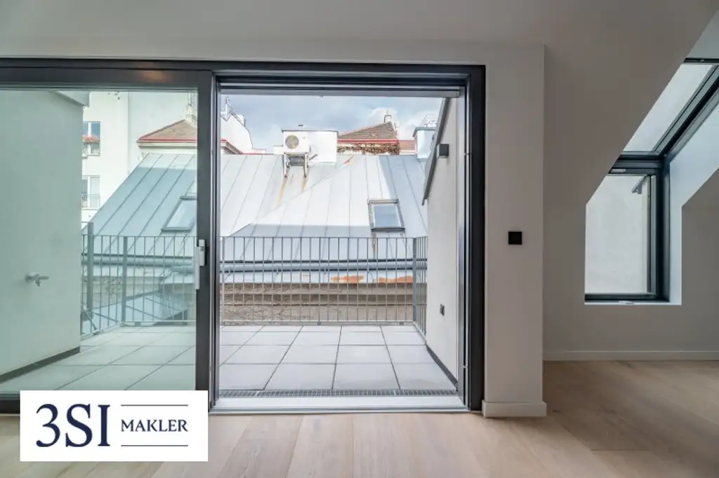 Modernes Wohnen über den Dächern: Charmante 2-Zimmer-Dachgeschoßwohnung mit Terrasse