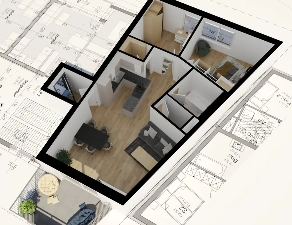 Neubau - 3 Zimmer Wohnung mit Balkon - Wels