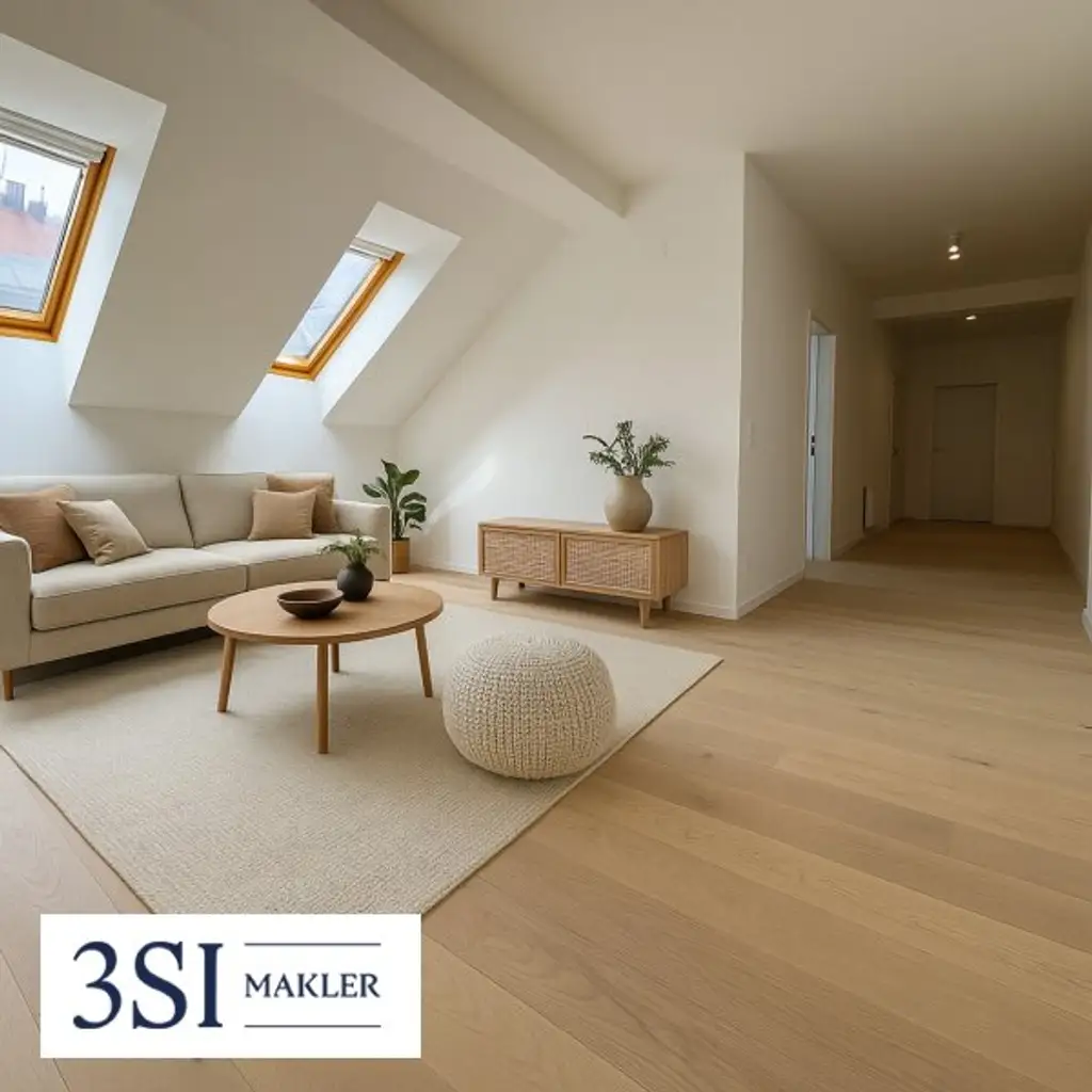 Top sanierte Dachgeschoßwohnung mit Terrasse und Grünblick – Nahe Kutschkermarkt