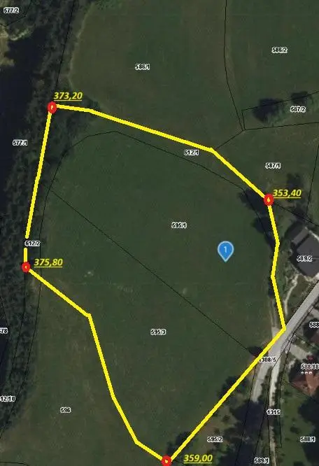 Luftbild Nr. 2 Höhenkarte