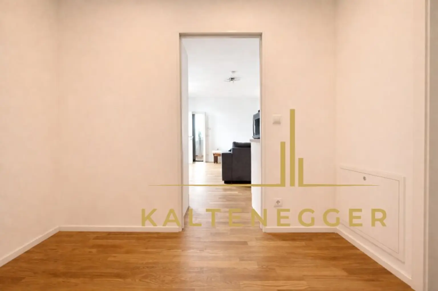 Vorraum 7,39 m² mit viel Stauraum - Blick in Wohnküche