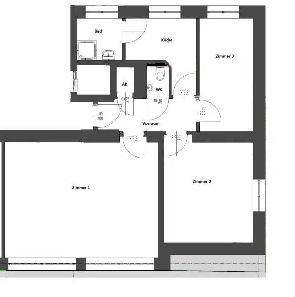 ZEITGEMÄSSES WOHNEN I MODERNE AUSSTATTUNG I HOCHWERTIGE KÜCHE I KLARE LINIEN UND ELEGANTE RAUMAUFTEILUNG I PROJEKT WOHNEN