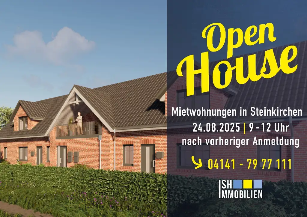 Steinkirchen - einziehen und wohlfühlen! Erstbezug: 4-Zi.-Wohnung mit Loggia