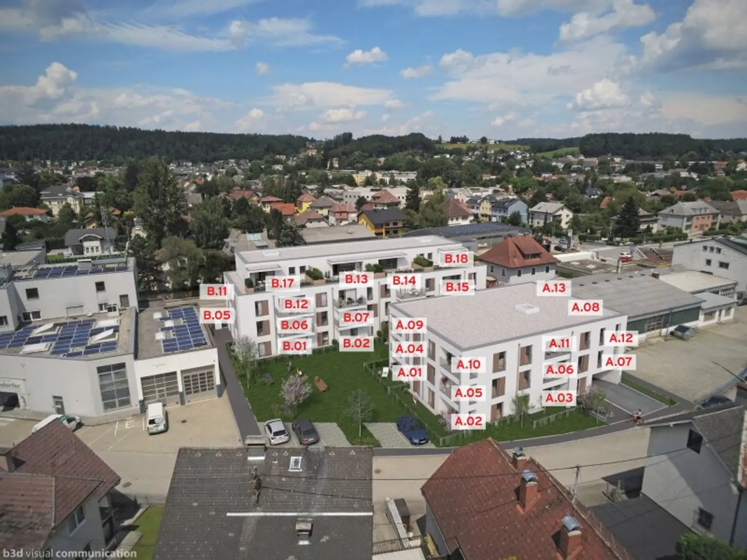 Flexibel nutzbare Terrassenwohnung Top A.08 - Neubauprojekt SCHÖN | DORF | BLICK