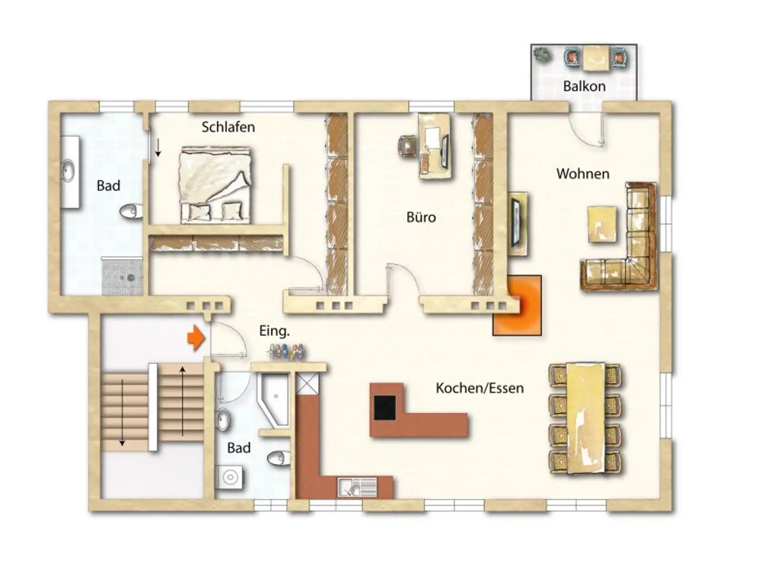 Grundriss Wohnung