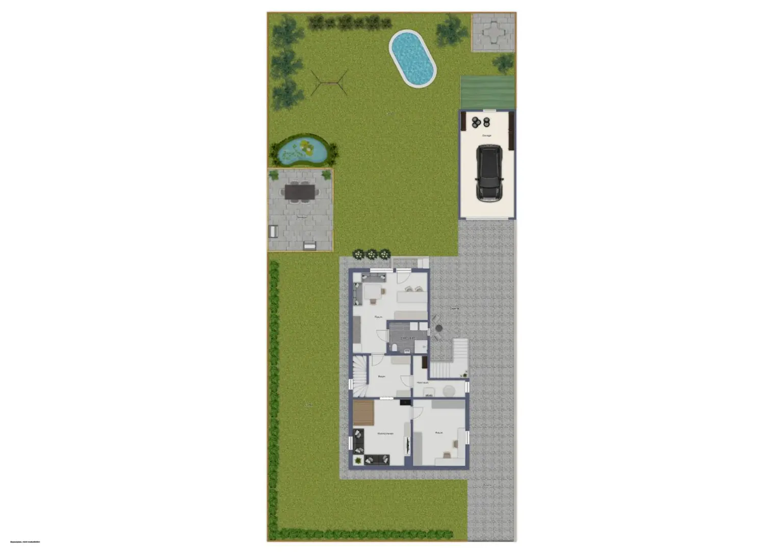 Einfamilienhaus mit Pool und großem Garten in verkehrsgünstiger Lage