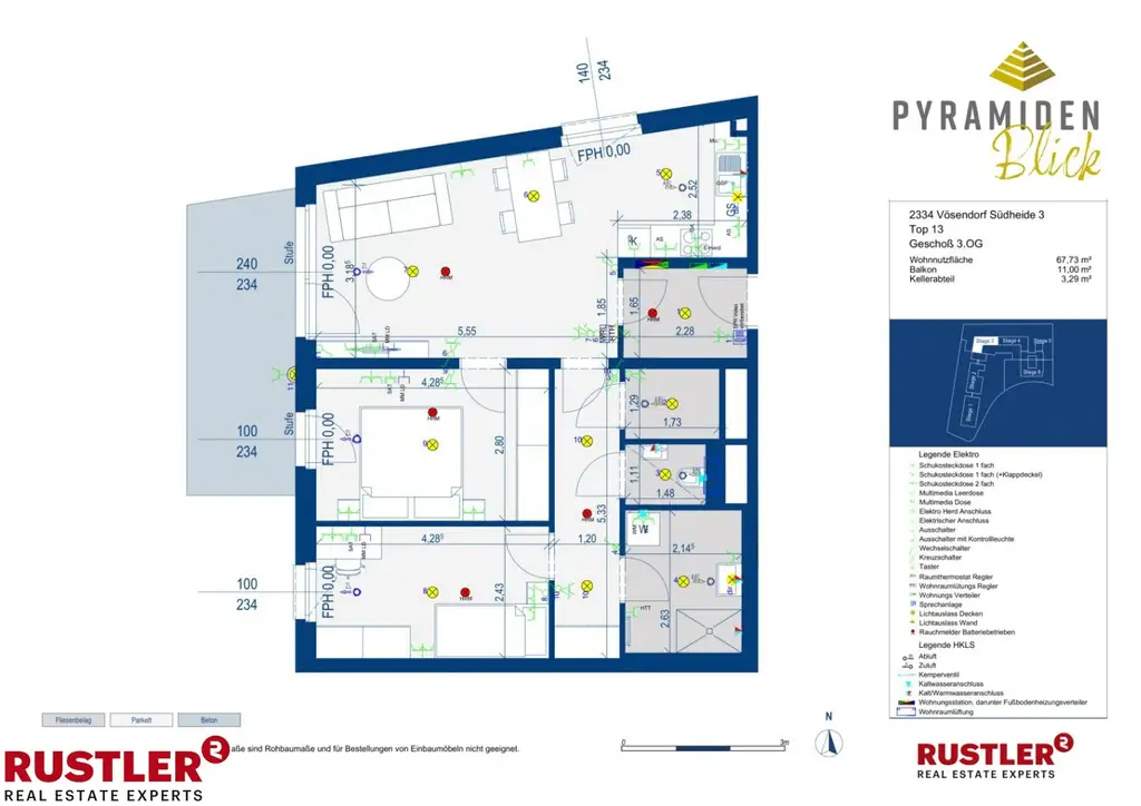 3 Zimmerwohnung mit Balkon - durchdacht, familienfreundlich, nachhaltig