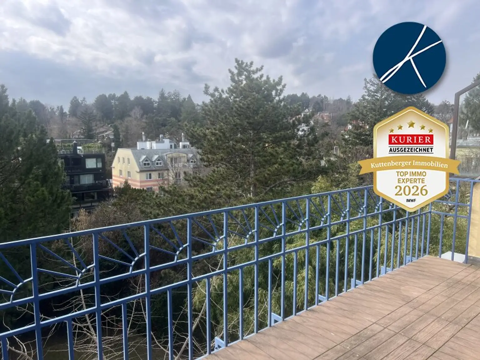 Blick auf Grinzinger Villen