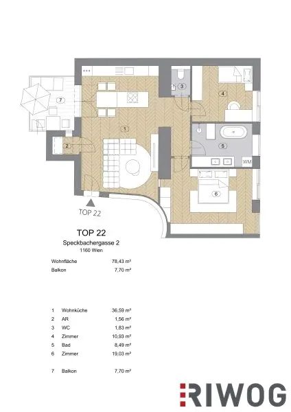 Altbau-Chic im Dachgeschoss | 3-Zimmer Balkonwohnung mit Klimaanlage und Fußbodenheizung