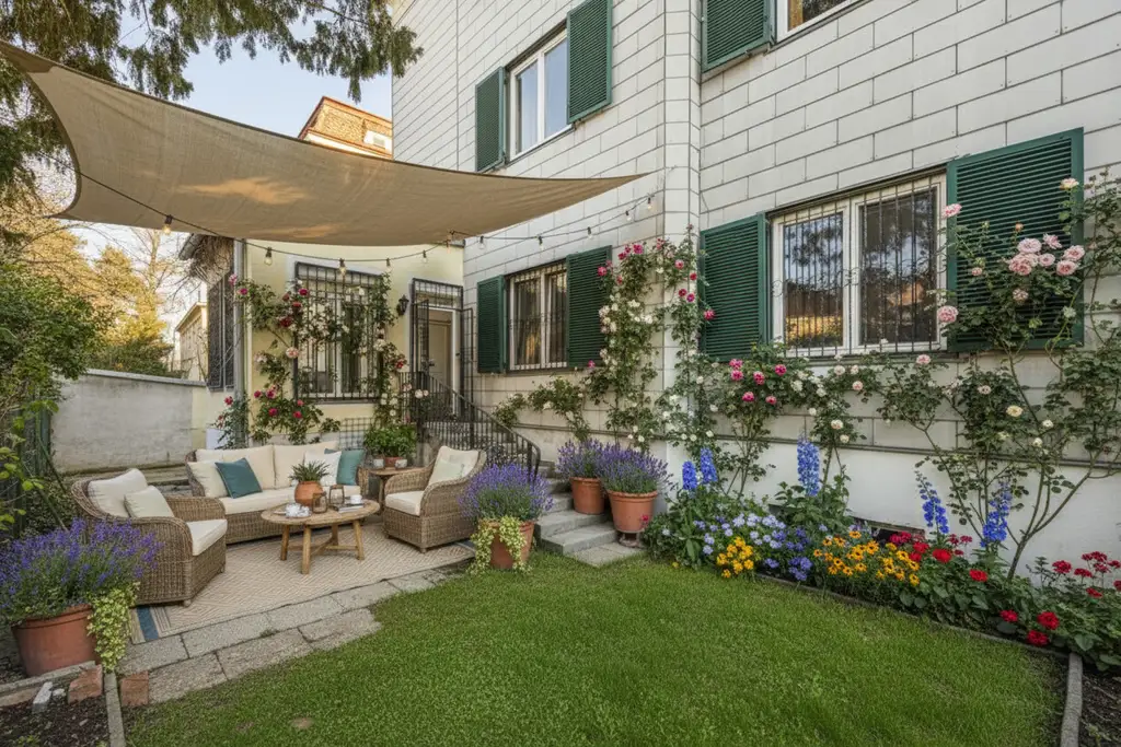 Zwei Zimmer-Gartenwohnung - sanierungsbedürftig